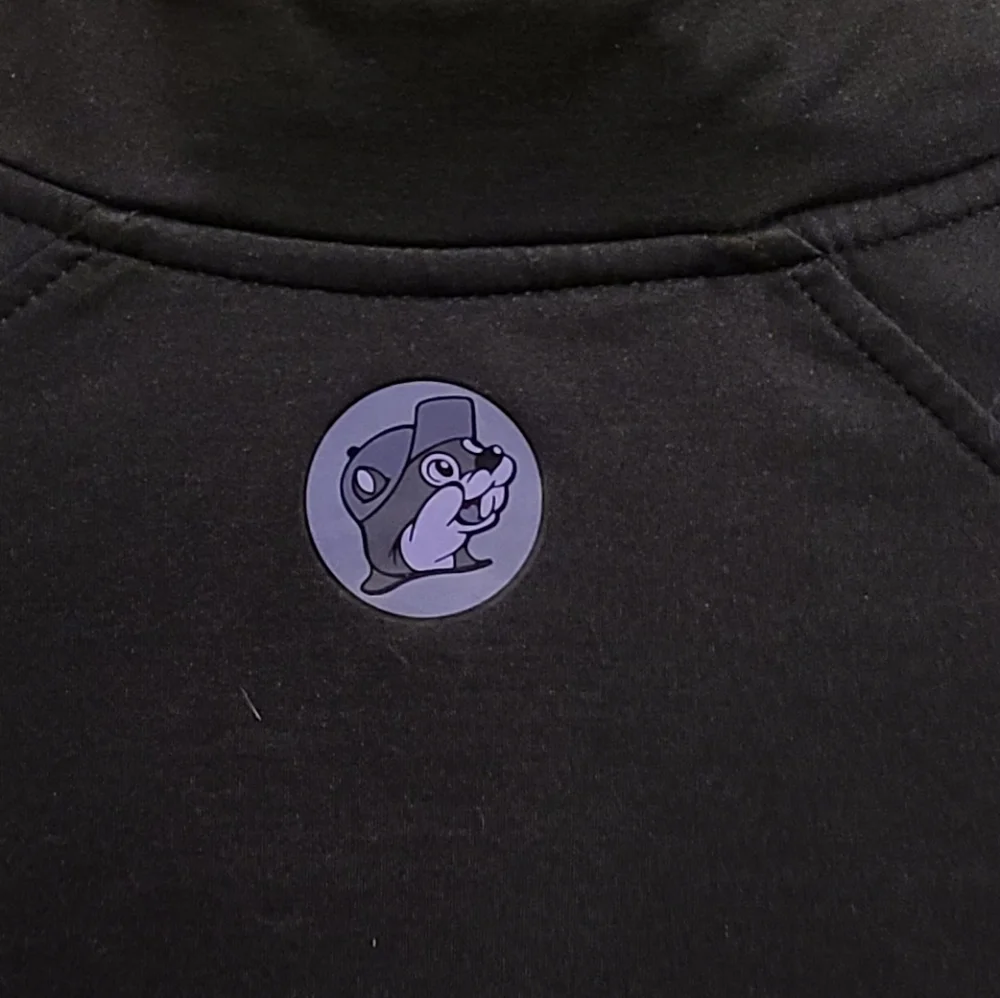 Buc-ee's Black Quarter Zip Pullover